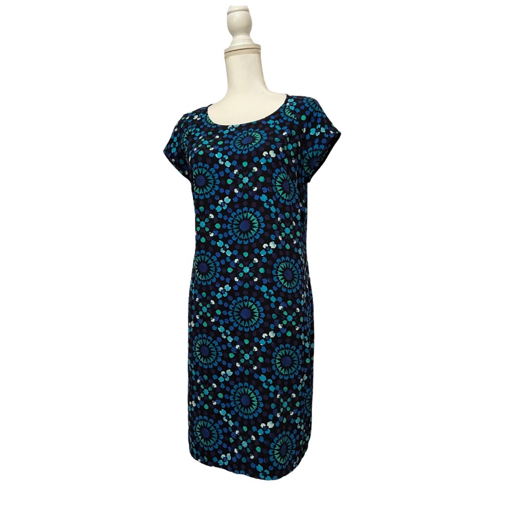 Merona Medallion Dress Womens Medium Casual Short Sleeve Dress